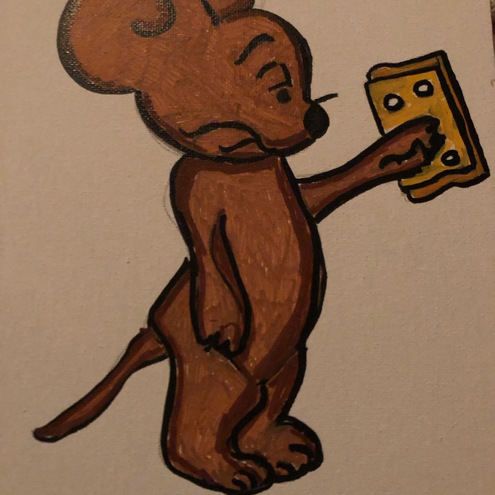 SALE!!!Brown Mouse Cartoon Art